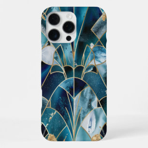 Elegantes Kupfer   Weibliches Opulentes Teal Gold iPhone 16 Pro Max Hülle