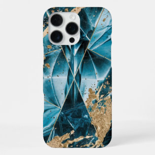 Elegantes Kupfer Weibliches Üppiges Türkis Gold iPhone 16 Pro Max Hülle