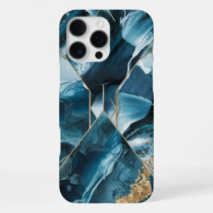 Elegantes Kupfer Weibliches Üppiges Türkis Gold iPhone 16 Pro Max Hülle