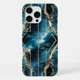 Elegantes Kupfer Weibliches Üppiges Türkis Gold iPhone 16 Pro Max Hülle