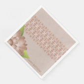 Elegantes Kupferflor Serviette (Ecke)