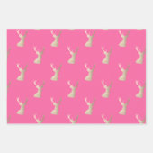 Elegantes Kupfergold Weihnachtsmuster Geschenkpapier Set (Vorderseite 3)