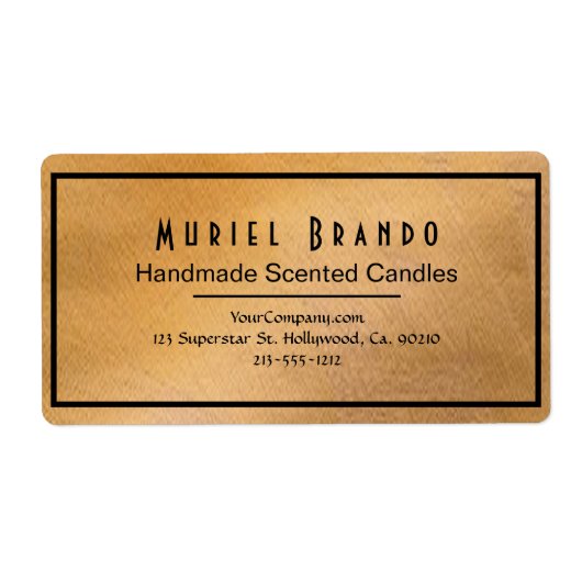 Elegantes Kupferkrümelunternehmen V5 Rücksendeadre (Vorne)