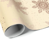 Elegantes kupfernes geschenkpapier (Rolleneckpunkt)