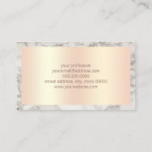 Elegantes kupfernes Rosengold u. Visitenkarte (Rückseite)