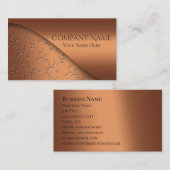 Elegantes Kupferstich Modernes Corporate Business Visitenkarte (Vorne/Hinten)