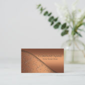 Elegantes Kupferstich Modernes Corporate Business Visitenkarte (Stehend Vorderseite)