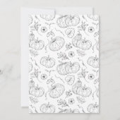 Elegantes Kürkin-Erntedank-Dinner Einladung (Rückseite)