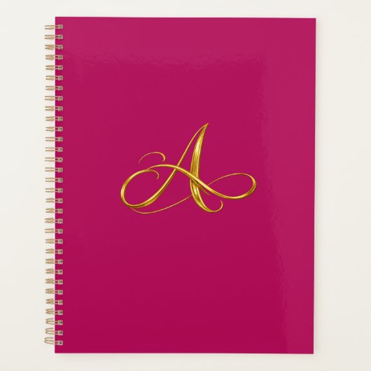 Elegantes kursives 'A' Planer-Cover Planer (Vorderseite)