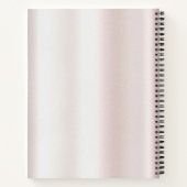 Elegantes Lace Floral Notebook Notizblock (Rückseite)