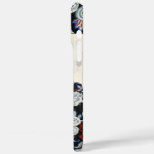 ELEGANTES LADY FLORAL DRUCK MIT SCHWARZ-WEISSEN BL Case-Mate iPhone HÜLLE (Rückseite / Links)