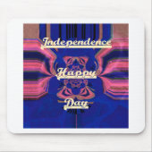 Elegantes Lady Portrait: Ein buntes Kunstwerk Mousepad (Vorne)