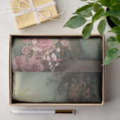 Elegantes Lady Sitting, Shabby Chic & Blumenmuseum Seidenpapier (Geschenk)