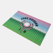 Elegantes Ladys Golf Design Fußmatte (Schrägansicht)