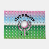 Elegantes Ladys Golf Design Fußmatte (Vorderseite)