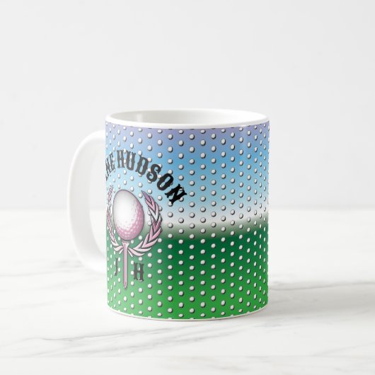 Elegantes Ladys Golf Design Kaffeetasse (Vorderseite Links)