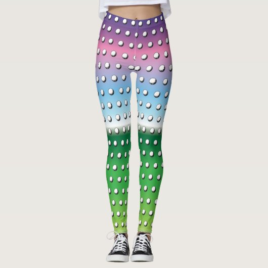 Elegantes Ladys Golf Design Leggings (Vorderseite)