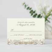 Elegantes Land - Reaktion auf Hochzeiten RSVP Karte (Stehend Vorderseite)