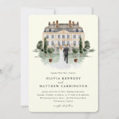 Elegantes Landgut | Einladung zur Hochzeitsfeier (Vorderseite)