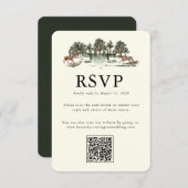 Elegantes Landgut | Ranch-Antwortkarte RSVP Karte (Vorne/Hinten)