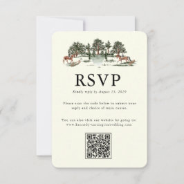 Elegantes Landgut | Ranch-Antwortkarte RSVP Karte