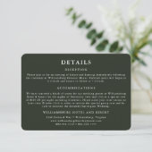 Elegantes Landgut | Ranch Green Enclosure Card Begleitkarte (Stehend Vorderseite)