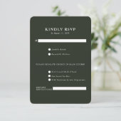 Elegantes Landgut | RSVP-Karte RSVP Karte (Stehend Vorderseite)