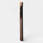 Elegantes ländliches, elegantes Holzkorn mit Blume Case-Mate iPhone Hülle (Hinten/Links)