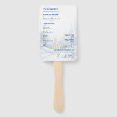 Elegantes Landschaftsschneeprogramm für Winterhoch Fächer (Rückseite)