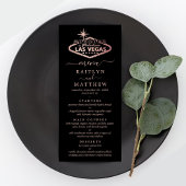 Elegantes Las Vegas Hochzeit in Urlaubsort Menü