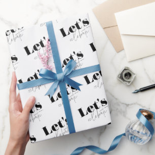 Elegantes Lass uns Geburtstag feiern Geschenkpapie Geschenkpapier
