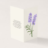 Elegantes Lavendel-Begräbnis-Programm (Vorderseite)