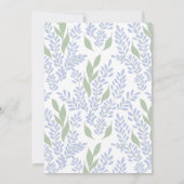 Elegantes Lavendel Botanisches Brautparty Einladung (Rückseite)