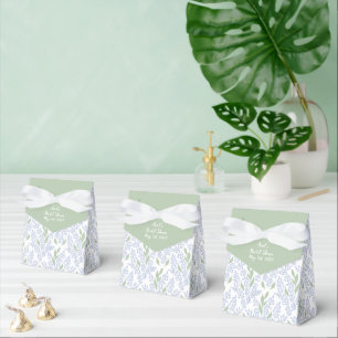 Elegantes Lavendel Botanisches Brautparty Geschenkschachtel