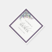 Elegantes Lavendel-Brautparty Serviette (Ecke)