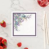 Elegantes Lavendel-Brautparty Serviette (Beispiel)