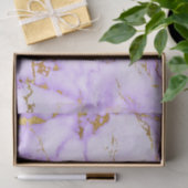 Elegantes Lavendel-GoldImitat-metallisches Seidenpapier (Geschenk)