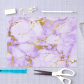 Elegantes Lavendel-GoldImitat-metallisches Seidenpapier (Handwerk)