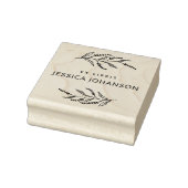 Elegantes Lavendel Modernes Buch Ex Libris Gummistempel (Stempel)