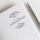 Elegantes Lavendel Modernes Buch Ex Libris Gummistempel