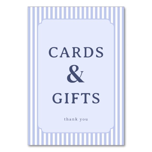 Elegantes Lavendel-Serif-Karten- & Geschenke-Schil Tischnummer (Vorderseite)