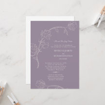 Elegantes Lavendel und handgezeichnete Blumen an 2