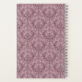 Elegantes Lavendel Vine Blumenmuster Notizblock (Rückseite)
