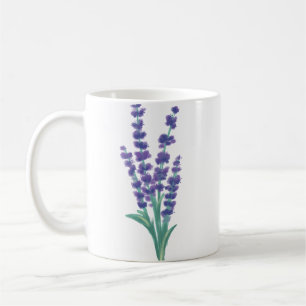 Elegantes Lavendel-Wasserfarben-Botanik-Design Kaffeetasse