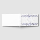 Elegantes Lavender Botanical Wedding Guest Book Gästebuch (Voll)