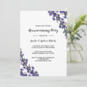 Elegantes Lavender Housewarming Party Einladung (Stehend Vorderseite)