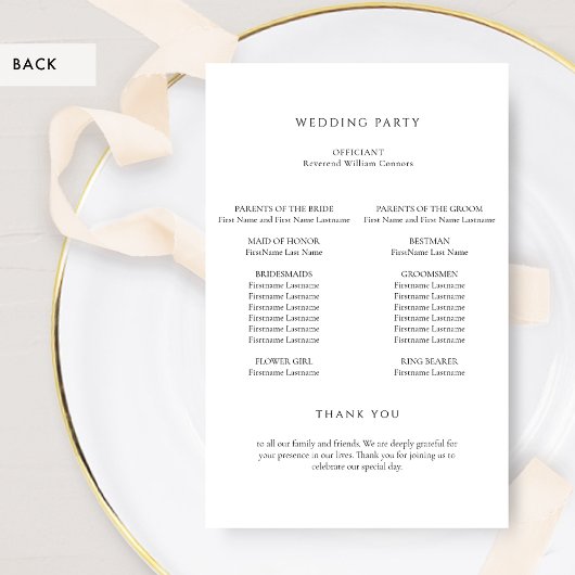 Elegantes Lavender Lila Monogram Wedding Program