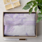 Elegantes lavender Wasserfarben-Blumenpapier Seidenpapier (Geschenk)