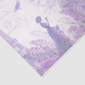 Elegantes lavender Wasserfarben-Blumenpapier Seidenpapier (Ausschnitt)