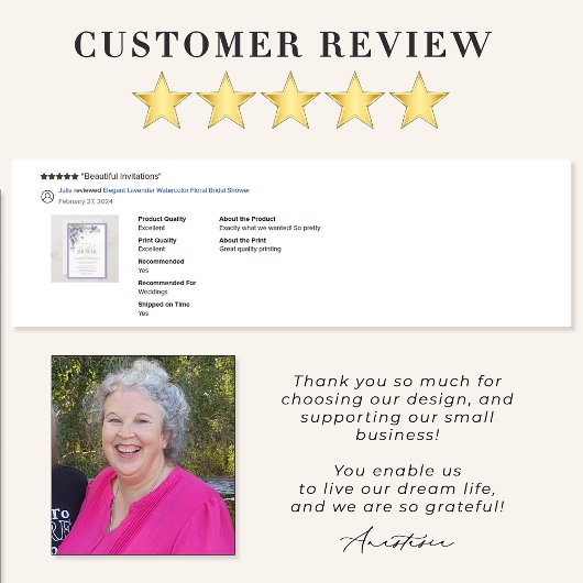 Elegantes Lavender Watercolor Brautparty Einladung